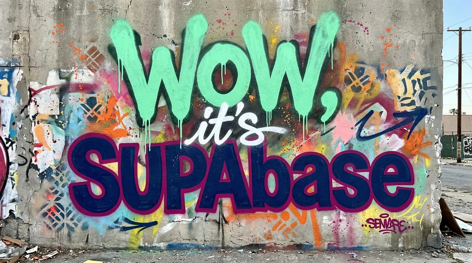 Wow, it's Supabase, the moment a non-technical founder ships a real database