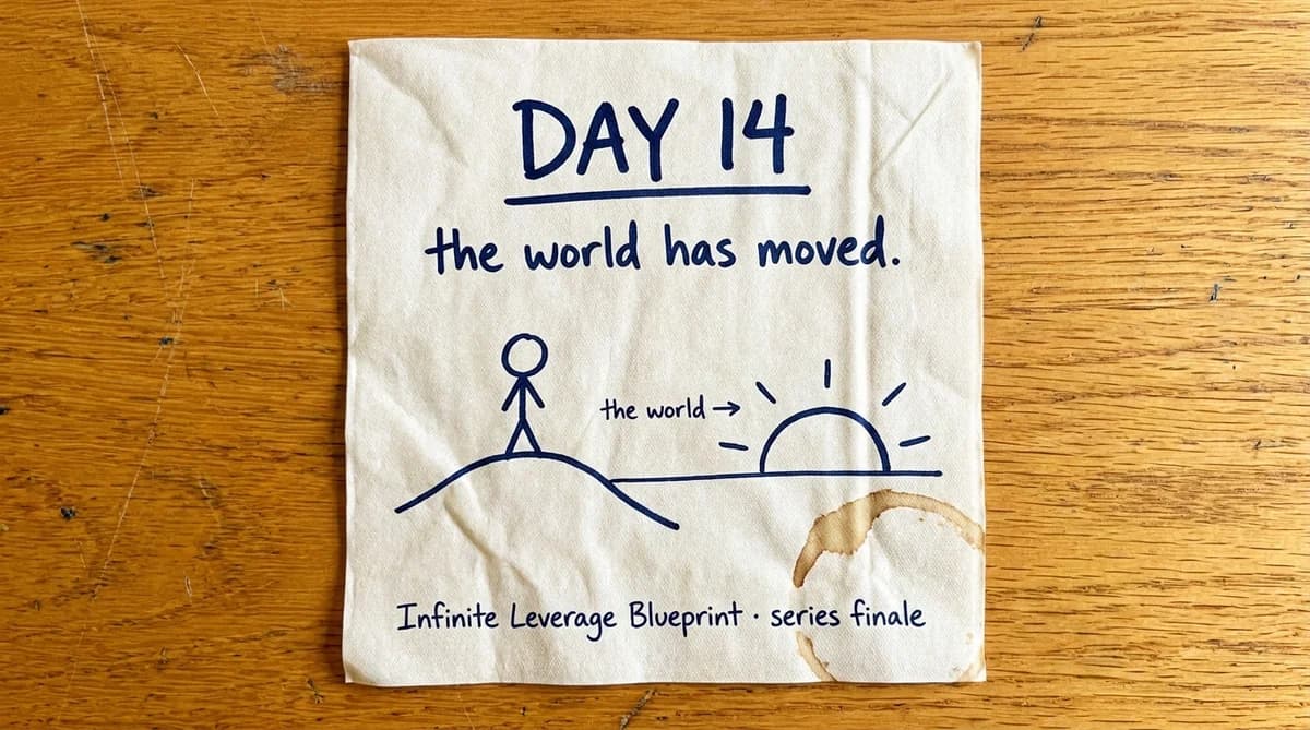 Day 14: The World Has Moved (No Excuses Left)