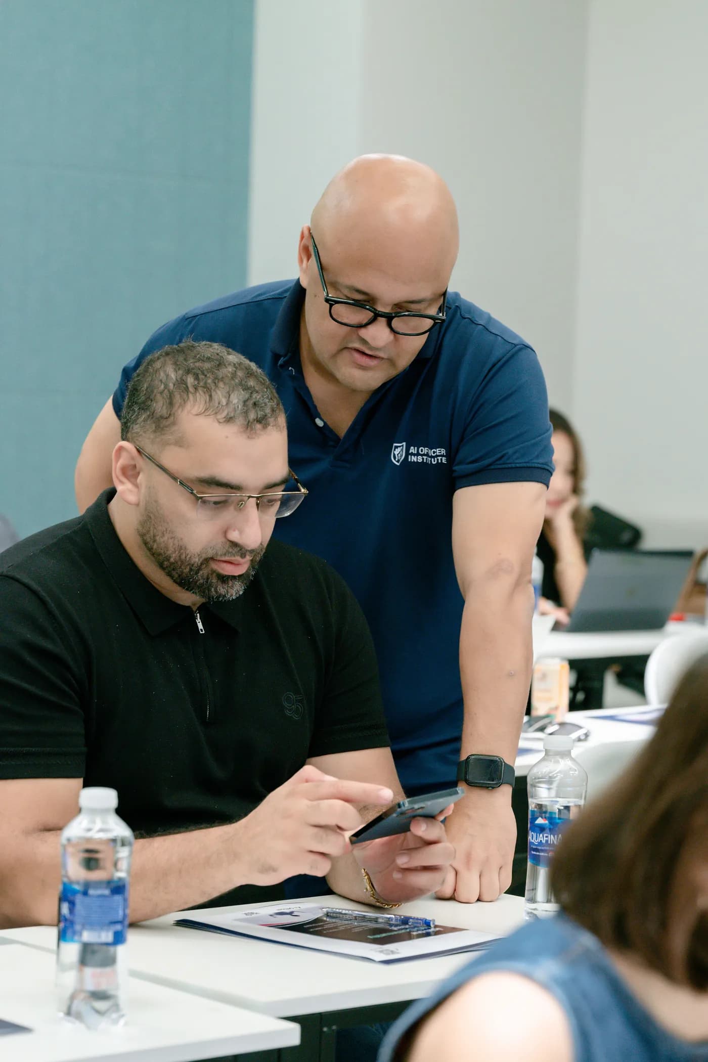 Dave Hajdu coaching a participant one-on-one