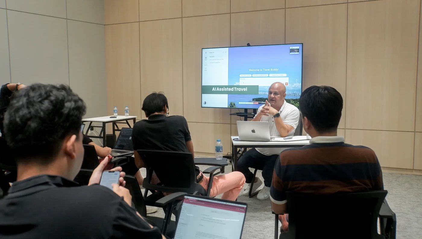 Dave facilitating a small group coaching session