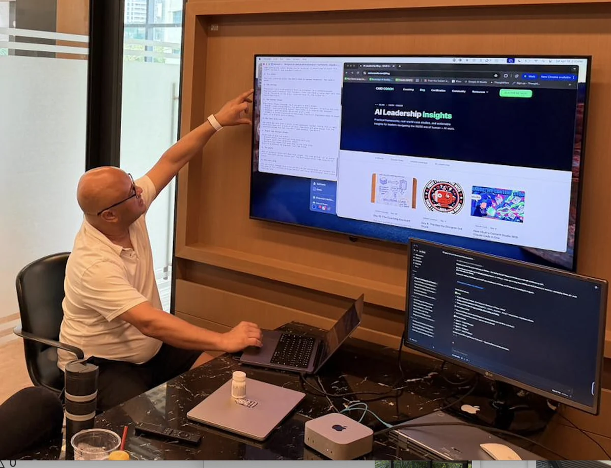 Claude Code wiring the Stripe integration and routing workflows for the two-track business model